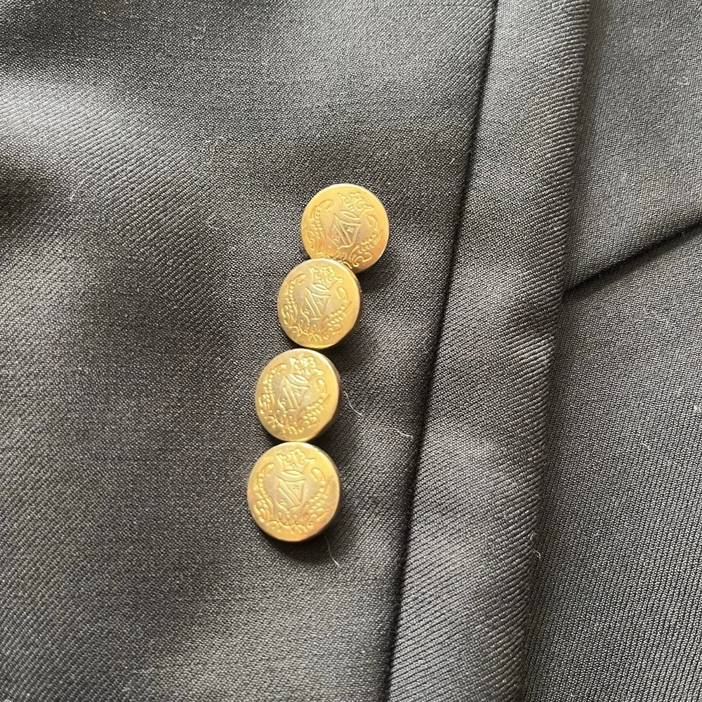Jos. A. Bank Blazer Wool Men's 50R  Black gold suit jacket sport coat business